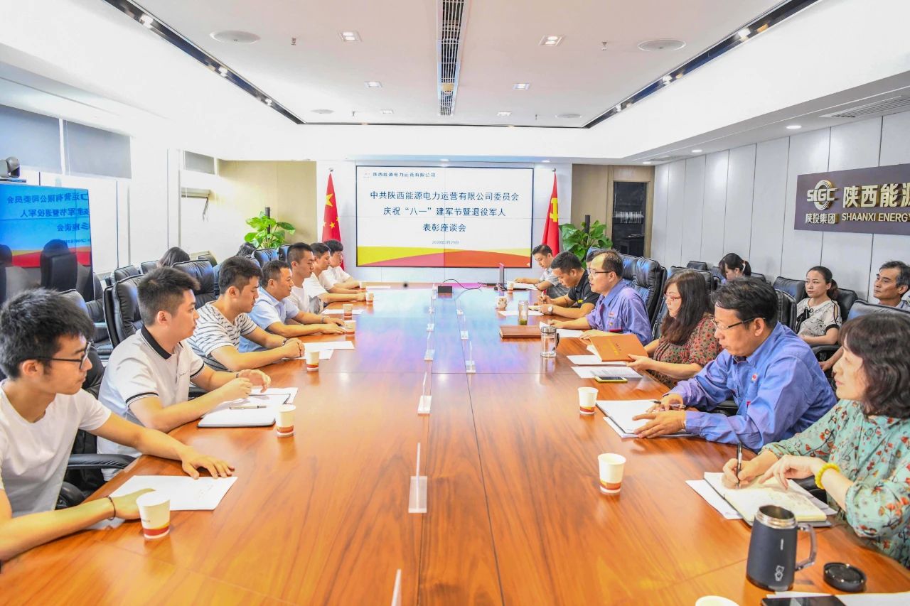 陜投集團(tuán)電力運(yùn)營(yíng)公司召開慶?！鞍艘弧苯ㄜ姽?jié)暨退役軍人表彰座談會(huì)
