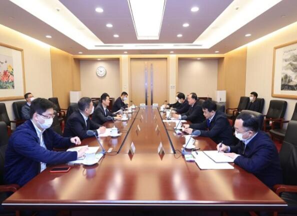 毛偉明會(huì)見上海市委常委、副市長吳清