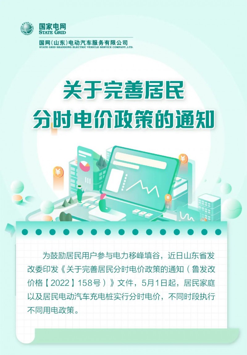山東居民分時電價政策，5月1日開始執(zhí)行！