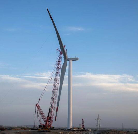 深耕大西北，H171-4MW分散式風(fēng)電項目成功首吊!