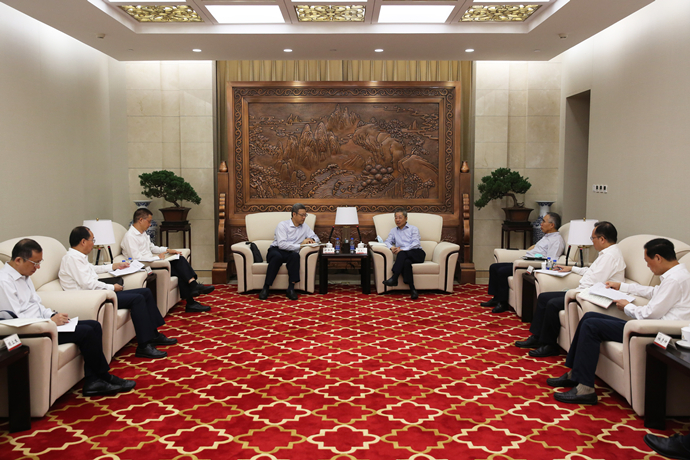 錢智民拜訪農(nóng)發(fā)行黨委書記、董事長錢文揮