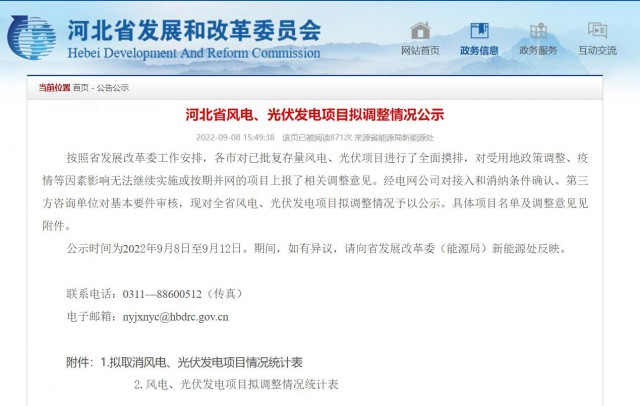 3.75GW！河北再取消光伏、風(fēng)電項目