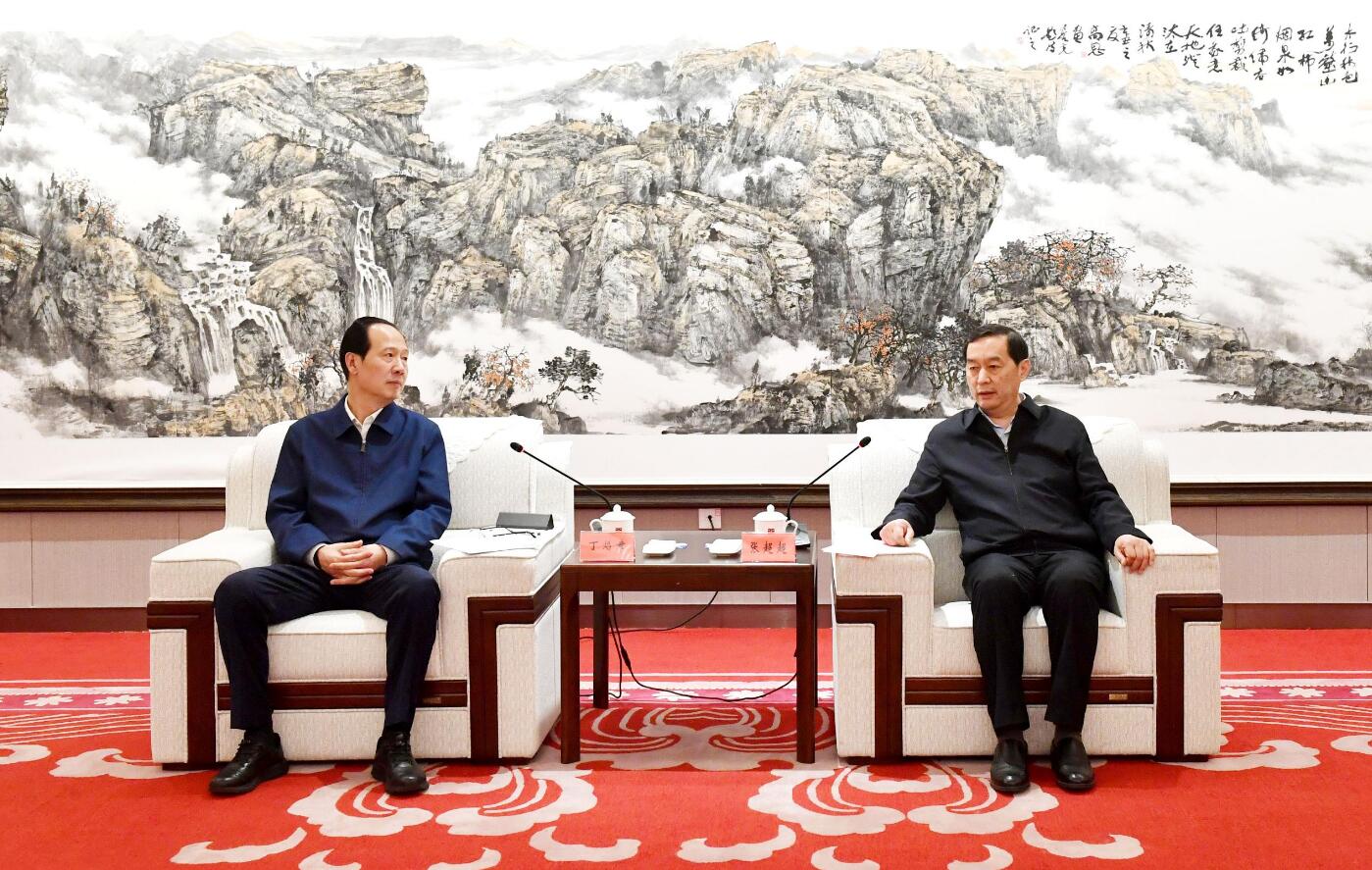 中國電建黨委書記、董事長丁焰章與河北省委常委、石家莊市委書記張超超會談