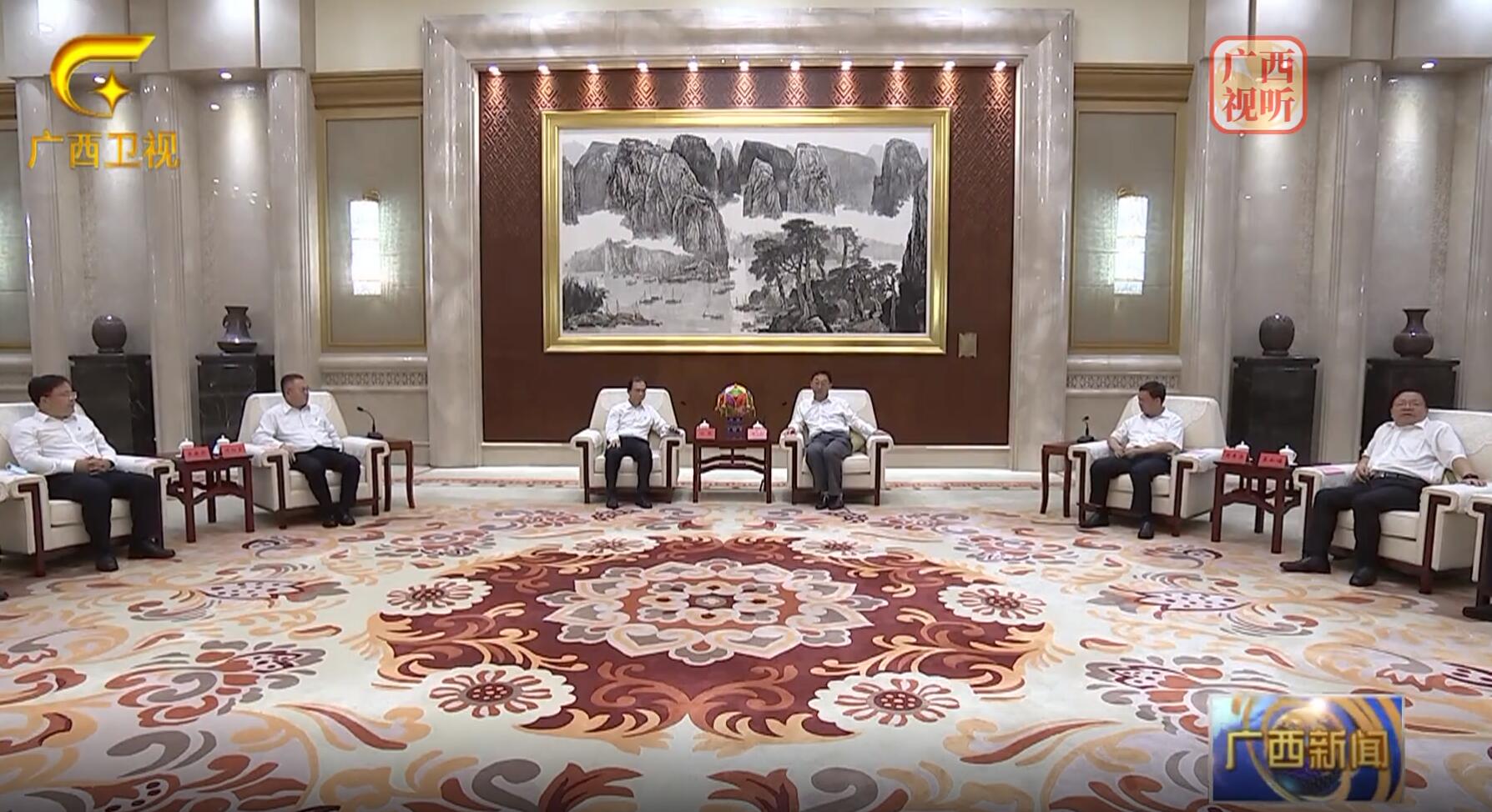 江毅、葉向東拜會(huì)廣西壯族自治區(qū)黨委書記、自治區(qū)人大常委會(huì)主任劉寧