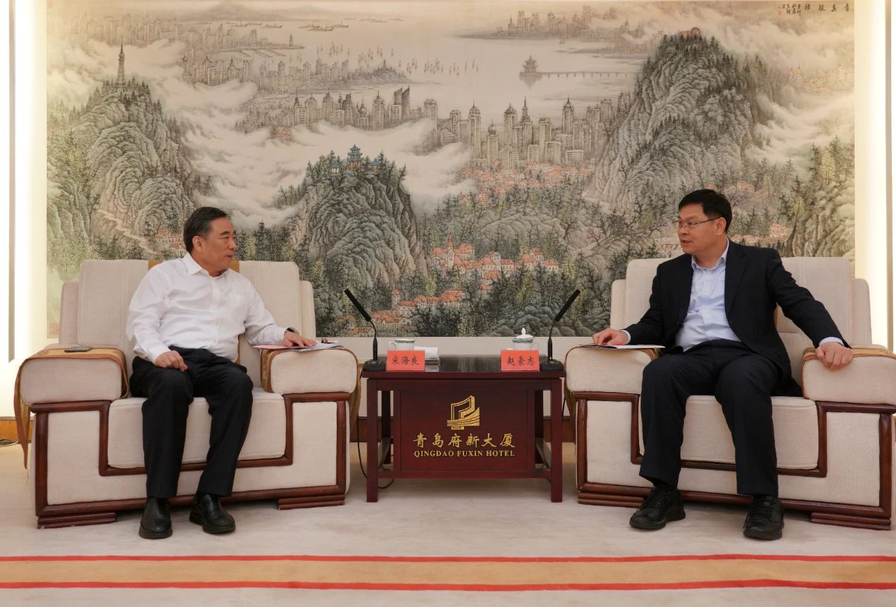 中國能建黨委書記、董事長宋海良與青島市委副書記、市長趙豪志會談