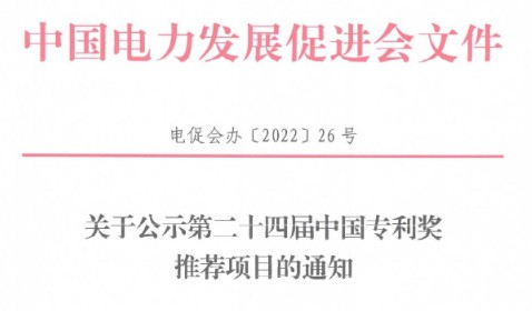 中國電力發(fā)展促進會2022年度科學(xué)技術(shù)獎擬授獎成果公示
