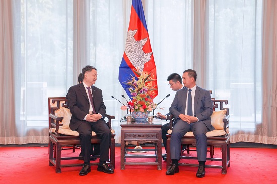 華能集團(tuán)黨組書記、董事長(zhǎng)溫樞剛拜會(huì)柬埔寨首相洪瑪奈