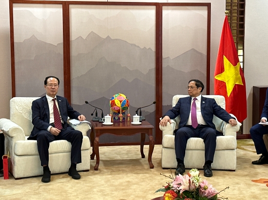 中國電建黨委書記、董事長丁焰章拜會越南總理范明政