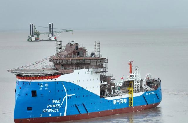 亞洲首制風(fēng)電運(yùn)維母船下水，中國(guó)海上風(fēng)電邁向深海的關(guān)鍵一步