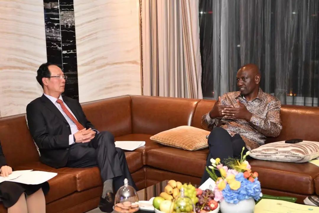 中國電建黨委書記、董事長丁焰章拜會肯尼亞總統(tǒng)魯托