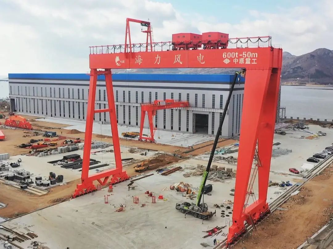 海力海上風電裝備制造基地項目(一期)即將竣工投產(chǎn)