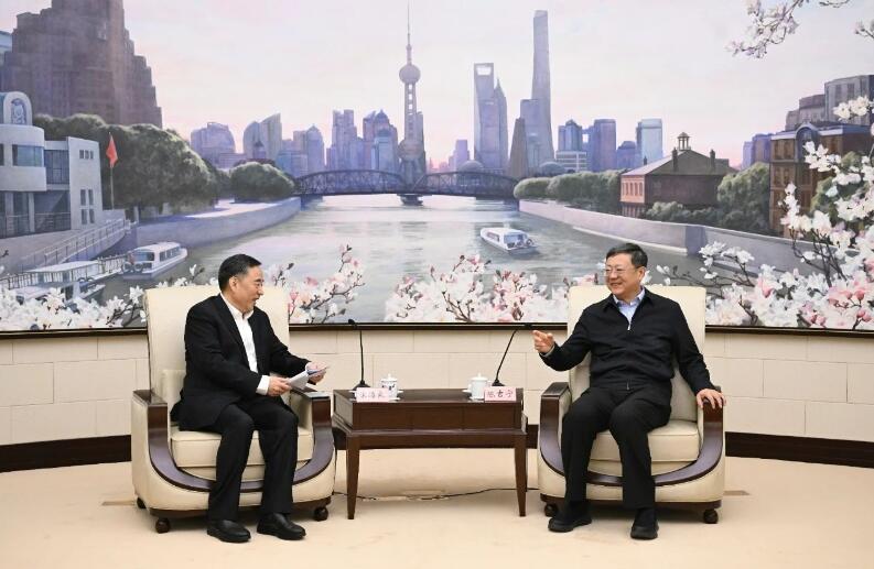 中國能建黨委書記、董事長宋海良拜會上海市委書記陳吉寧、市長龔正