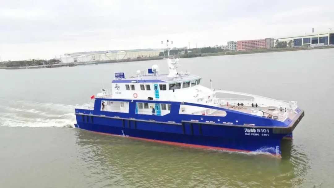 七〇二所研發(fā)的兩型風電運維首制船圓滿完成試航！
