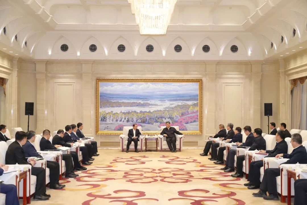 華電集團黨組書記、董事長江毅拜會新疆維吾爾自治區(qū)主要領導