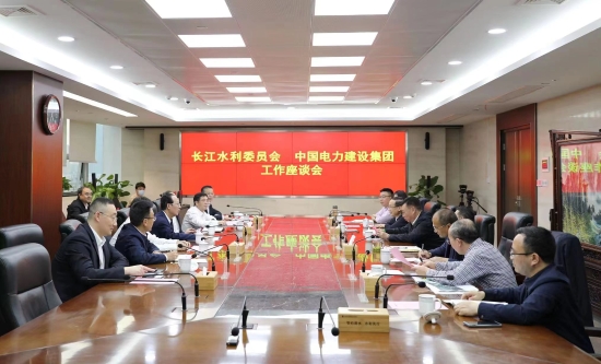 中國電建黨委書記、董事長丁焰章與長江水利委員會(huì)黨組書記、主任劉冬順會(huì)談