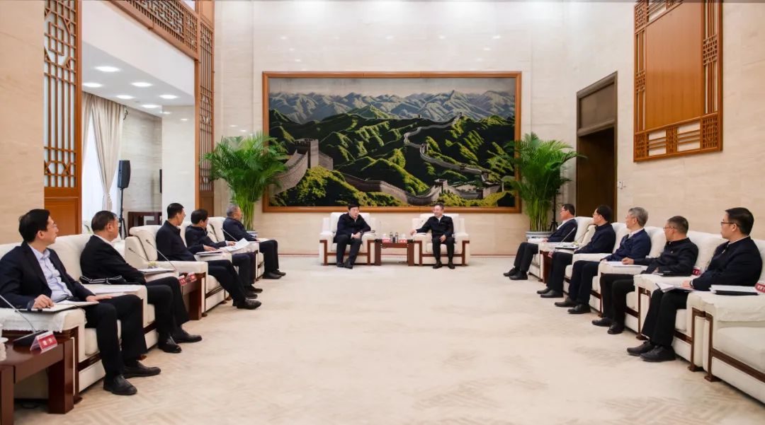 大唐集團(tuán)董事長、黨組書鄒磊與國家電網(wǎng)董事長、黨組書記張智剛會談