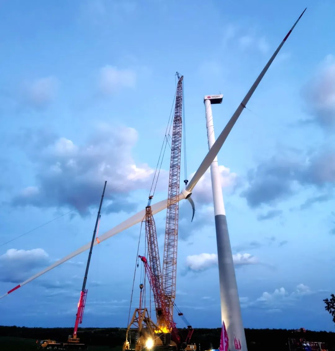 總計(jì)30臺！黑龍江北安建華風(fēng)電項(xiàng)目150兆瓦混塔風(fēng)機(jī)吊裝收官