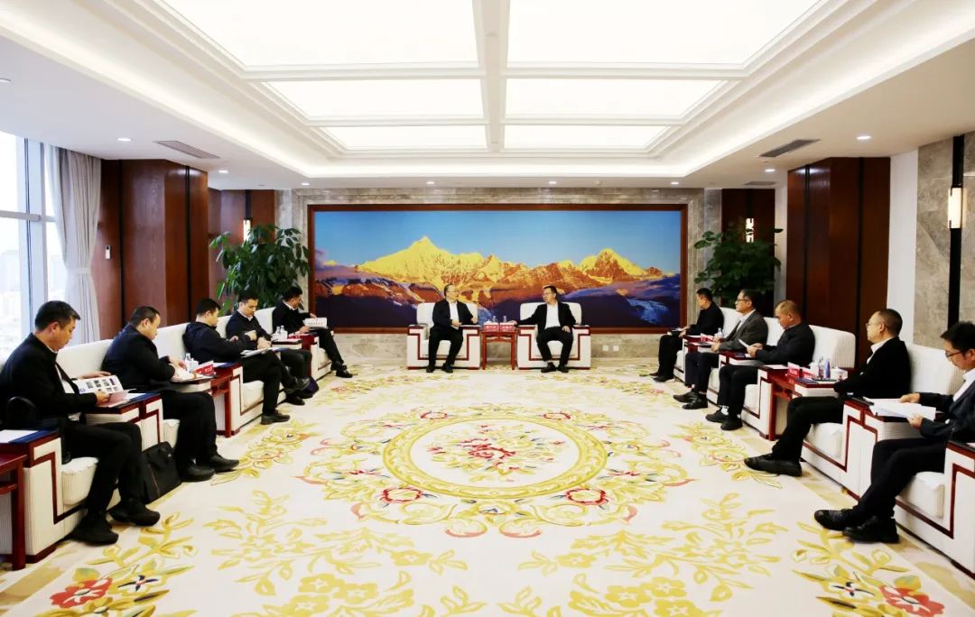 大唐云南公司黨委書記、董事長王繼才與水電六局黨委書記、董事長翟萬全會談