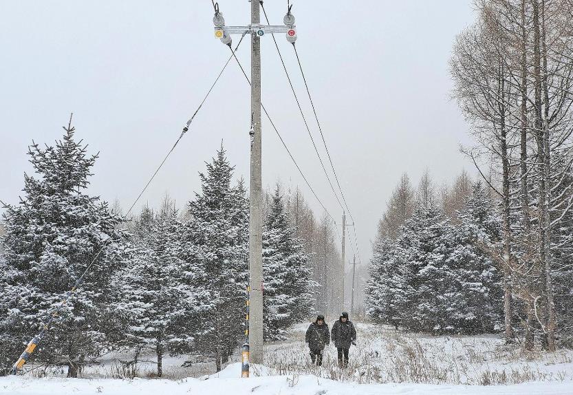 蒙東根河零下26攝氏度，穿越林區(qū)去特巡