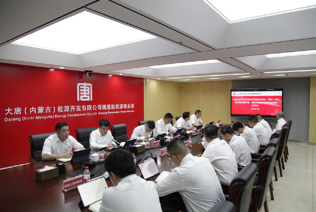 大唐錫盟新能源事業(yè)部召開(kāi)內(nèi)蒙古公司改革深化提升行動(dòng)、對(duì)標(biāo)一流企業(yè)價(jià)值創(chuàng)造行動(dòng)、強(qiáng)化作風(fēng)建設(shè)會(huì)議精神宣貫會(huì)