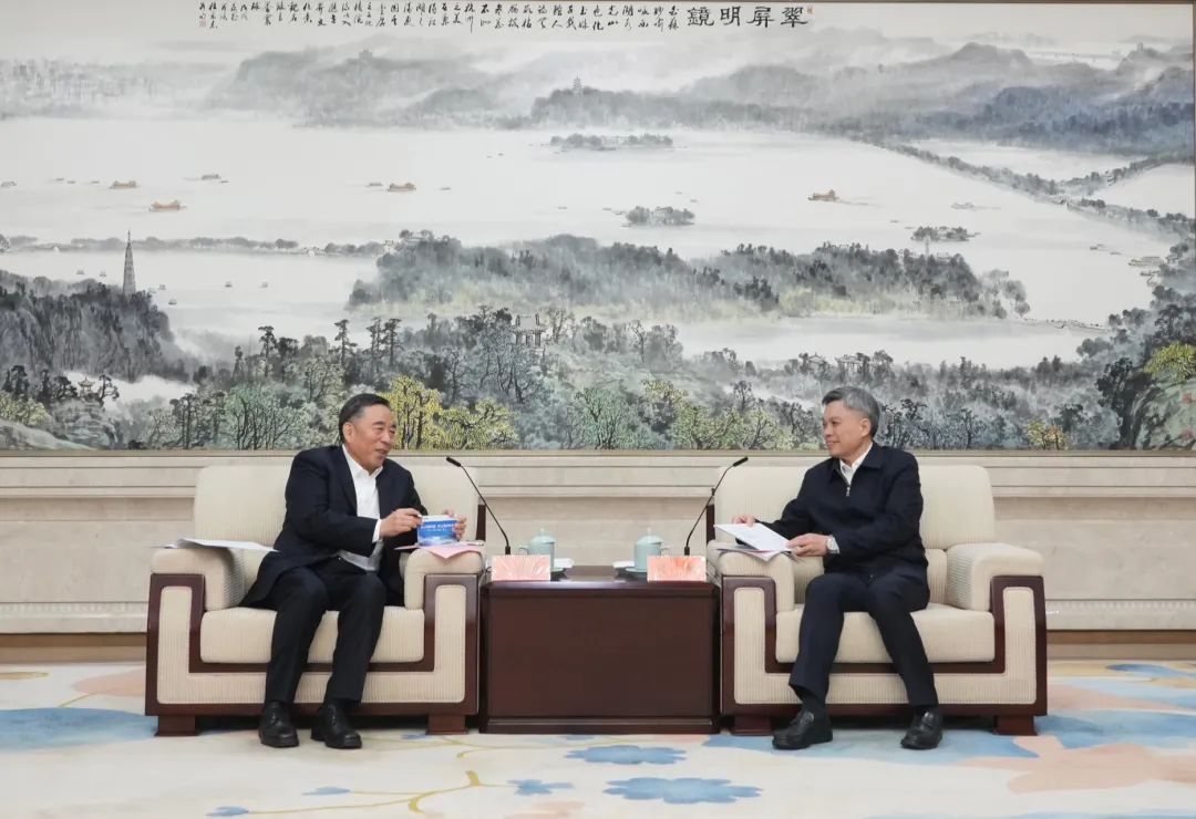 宋海良與浙江省委副書記、杭州市委書記劉捷會(huì)談