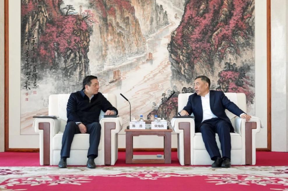 中國能建黨委書記、董事長宋海良與湖州市委書