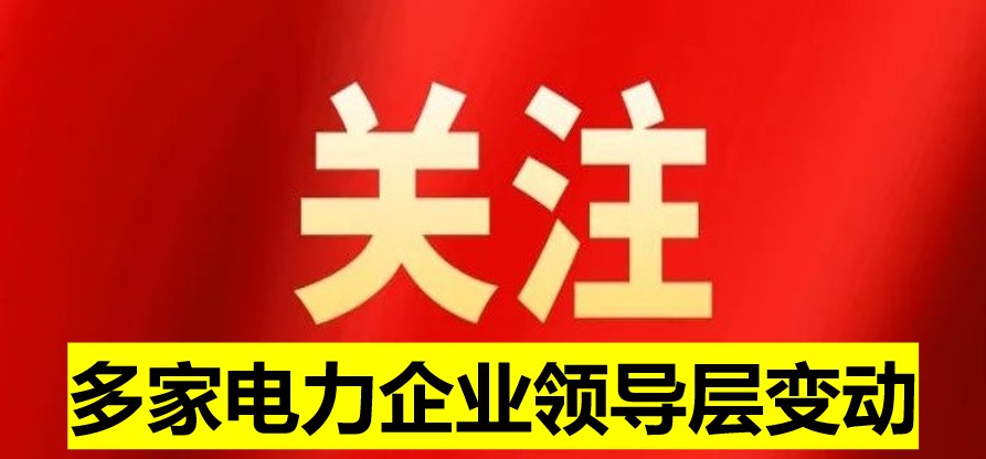 多家電力企業(yè)領(lǐng)導(dǎo)層變動