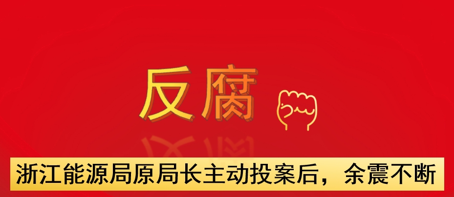 浙江能源局原局長(zhǎng)主動(dòng)投案后，余震不斷