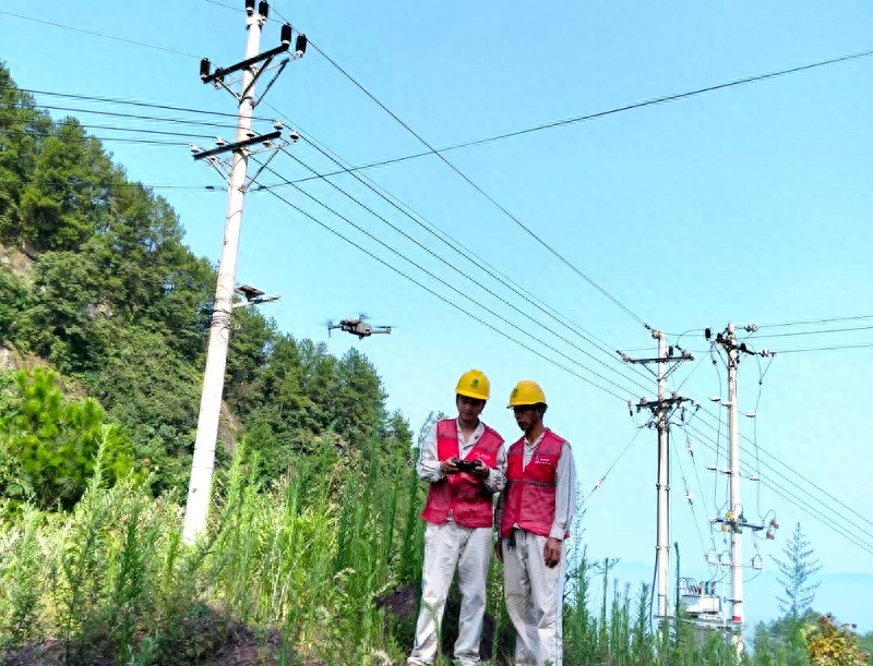 國網(wǎng)豐都供電公司無人機巡檢防山火于未“燃”