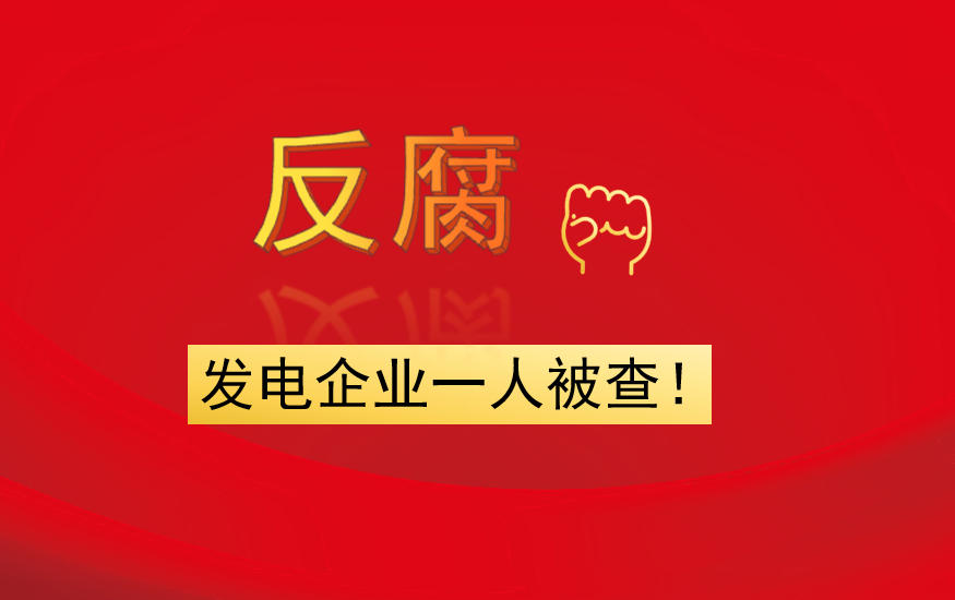 發(fā)電企業(yè)一人被查！